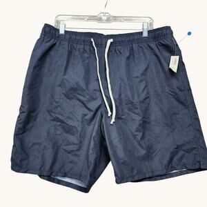 NWT Old Navy Board Shorts Men XL Blue Swim Trunks Drawstring Surf Pockets Lined
